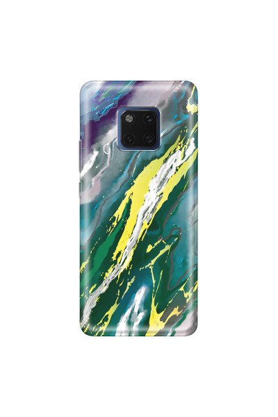 HUAWEI - Mate 20 Pro - Soft Clear Case - Marble Rainforest Green