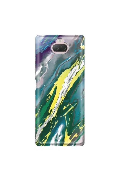 SONY - Sony 10 - Soft Clear Case - Marble Rainforest Green