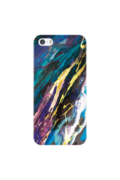 APPLE - iPhone 5S - 3D Snap Case - Marble Bahama Blue