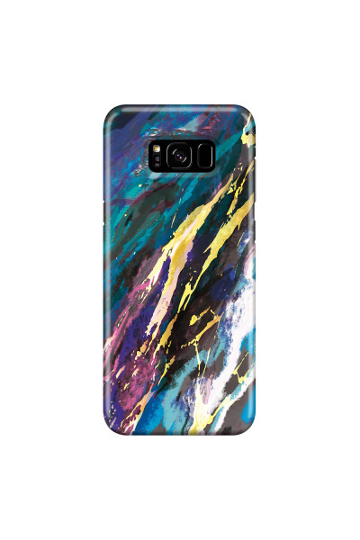 SAMSUNG - Galaxy S8 Plus - 3D Snap Case - Marble Bahama Blue