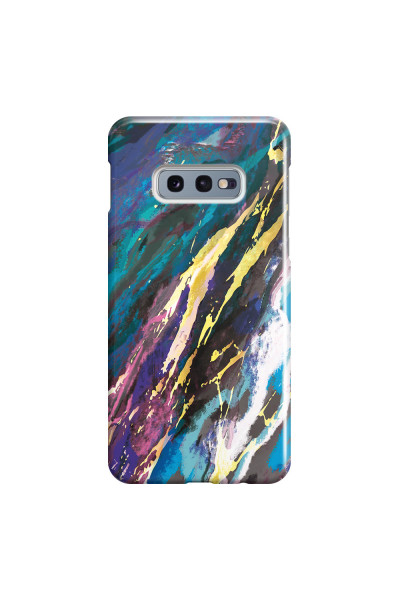 SAMSUNG - Galaxy S10e - 3D Snap Case - Marble Bahama Blue