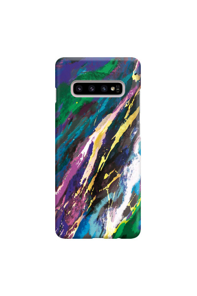 SAMSUNG - Galaxy S10 Plus - 3D Snap Case - Marble Emerald Pearl
