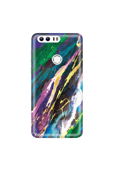 HONOR - Honor 8 - Soft Clear Case - Marble Emerald Pearl