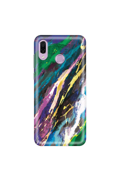 HONOR - Honor Play - Soft Clear Case - Marble Emerald Pearl