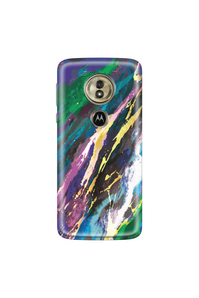 MOTOROLA by LENOVO - Moto G6 Play - Soft Clear Case - Marble Emerald Pearl