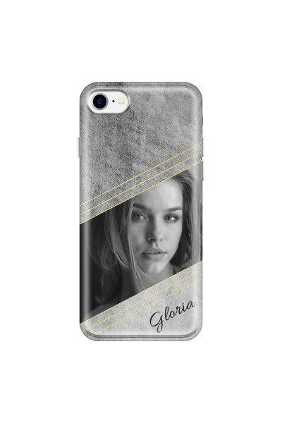 APPLE - iPhone 7 - Soft Clear Case - Geometry Love Photo