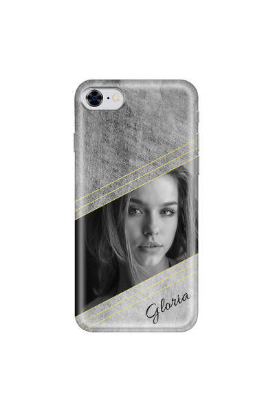 APPLE - iPhone 8 - Soft Clear Case - Geometry Love Photo