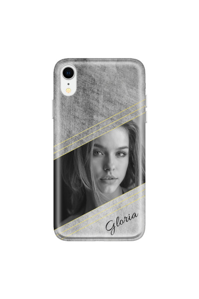 APPLE - iPhone XR - Soft Clear Case - Geometry Love Photo