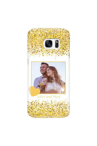 SAMSUNG - Galaxy S7 Edge - 3D Snap Case - Gold Memories