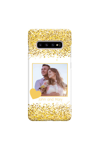 SAMSUNG - Galaxy S10 Plus - 3D Snap Case - Gold Memories