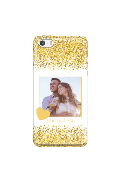 APPLE - iPhone 5S - Soft Clear Case - Gold Memories