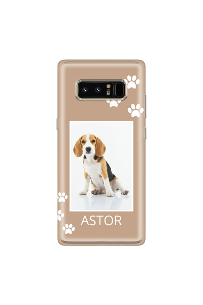 SAMSUNG - Galaxy Note 8 - Soft Clear Case - Puppy