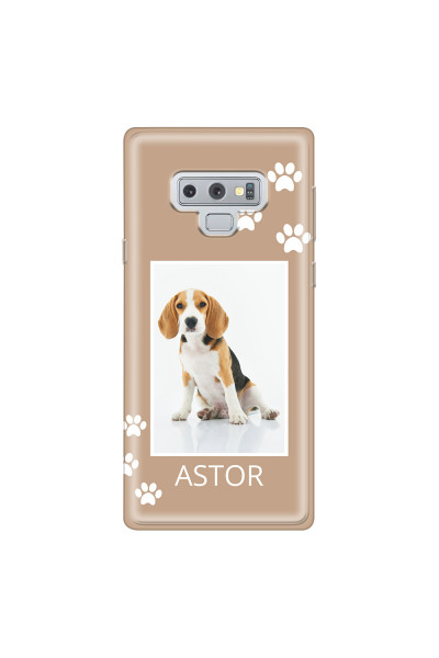 SAMSUNG - Galaxy Note 9 - Soft Clear Case - Puppy