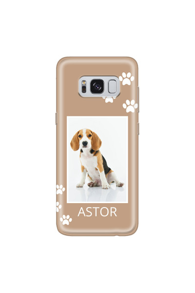 SAMSUNG - Galaxy S8 Plus - Soft Clear Case - Puppy