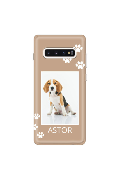 SAMSUNG - Galaxy S10 Plus - Soft Clear Case - Puppy