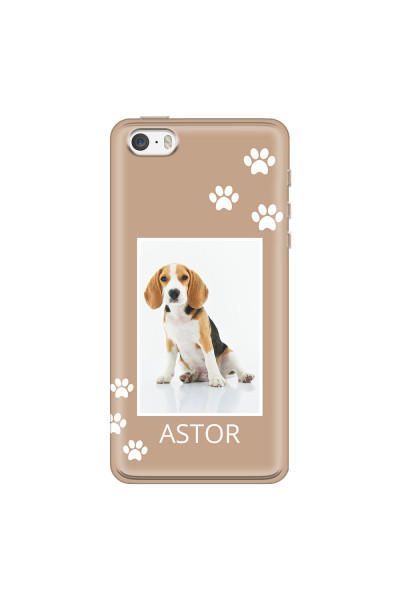 APPLE - iPhone 5S - Soft Clear Case - Puppy