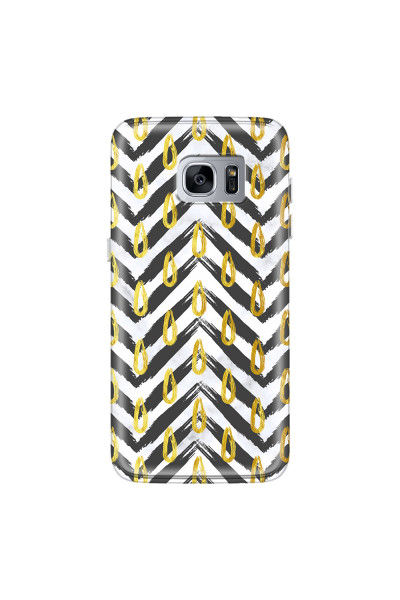 SAMSUNG - Galaxy S7 Edge - Soft Clear Case - Exotic Waves