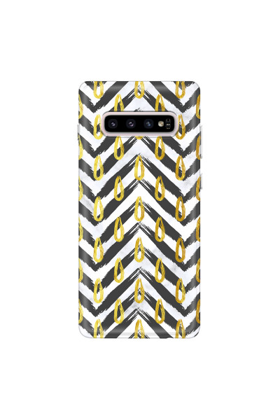 SAMSUNG - Galaxy S10 - Soft Clear Case - Exotic Waves