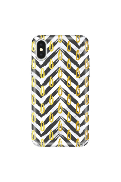 APPLE - iPhone X - Soft Clear Case - Exotic Waves