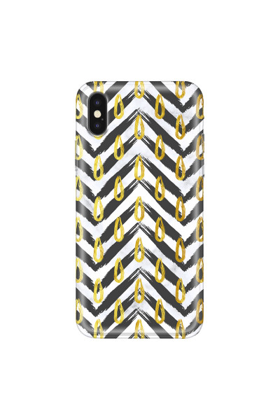 APPLE - iPhone XS Max - Soft Clear Case - Exotic Waves