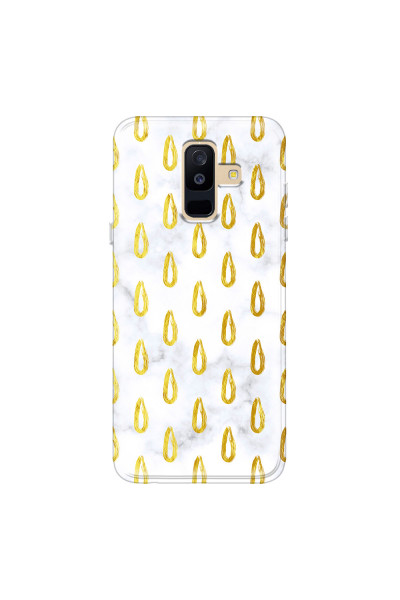 SAMSUNG - Galaxy A6 Plus - Soft Clear Case - Marble Drops