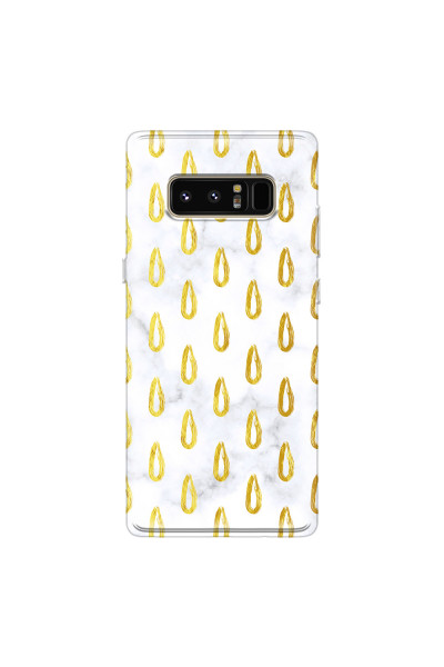 SAMSUNG - Galaxy Note 8 - Soft Clear Case - Marble Drops