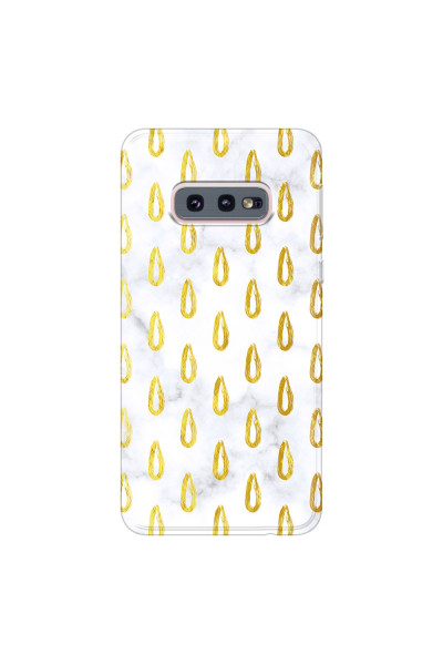 SAMSUNG - Galaxy S10e - Soft Clear Case - Marble Drops