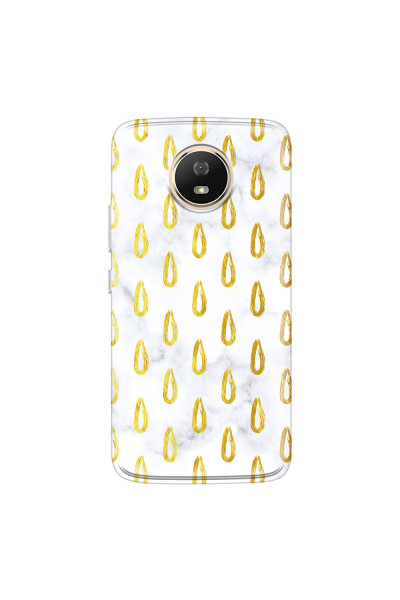 MOTOROLA by LENOVO - Moto G5s - Soft Clear Case - Marble Drops