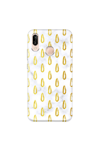 HUAWEI - P20 Lite - Soft Clear Case - Marble Drops