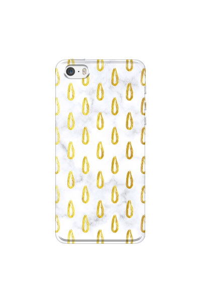 APPLE - iPhone 5S - Soft Clear Case - Marble Drops