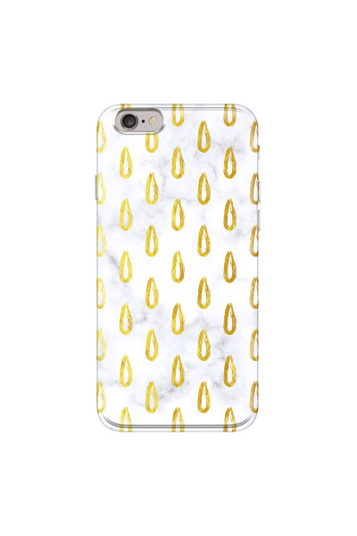 APPLE - iPhone 6S - Soft Clear Case - Marble Drops