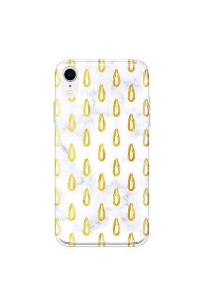 APPLE - iPhone XR - Soft Clear Case - Marble Drops