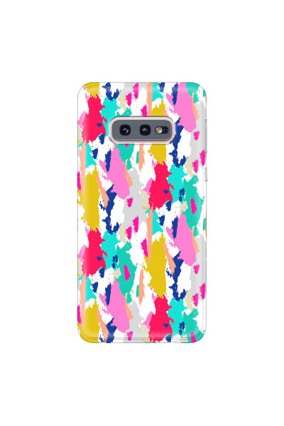 SAMSUNG - Galaxy S10e - Soft Clear Case - Paint Strokes