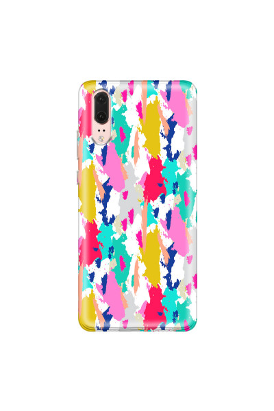 HUAWEI - P20 - Soft Clear Case - Paint Strokes