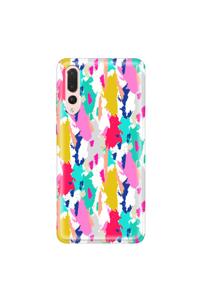 HUAWEI - P20 Pro - Soft Clear Case - Paint Strokes