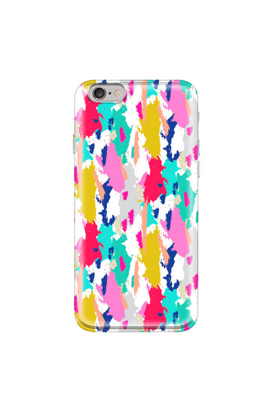 APPLE - iPhone 6S - Soft Clear Case - Paint Strokes