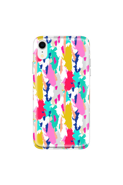 APPLE - iPhone XR - Soft Clear Case - Paint Strokes