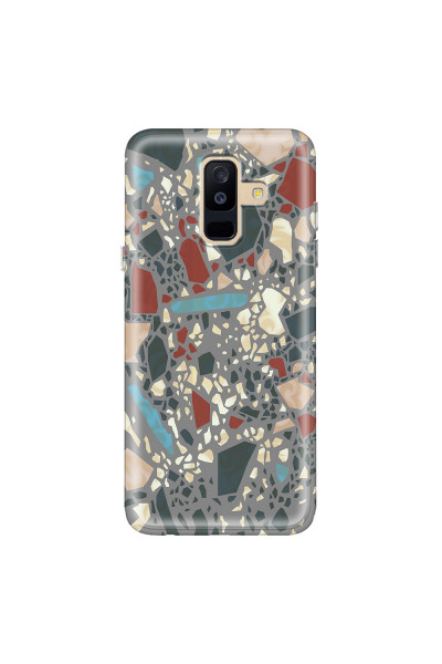 SAMSUNG - Galaxy A6 Plus - Soft Clear Case - Terrazzo Design X