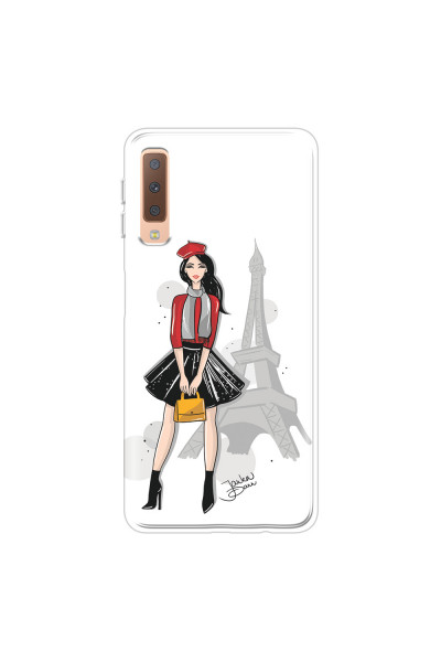 SAMSUNG - Galaxy A7 2018 - Soft Clear Case - Paris With Love