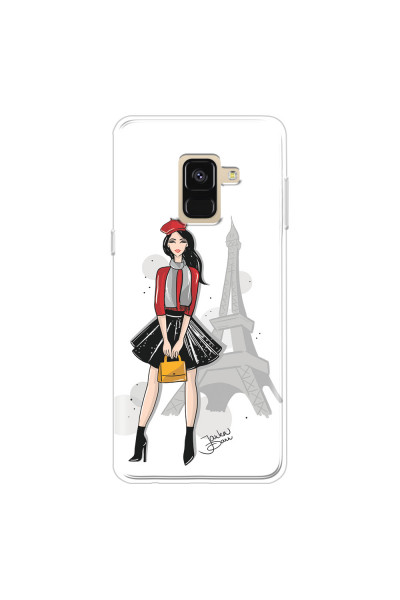 SAMSUNG - Galaxy A8 - Soft Clear Case - Paris With Love