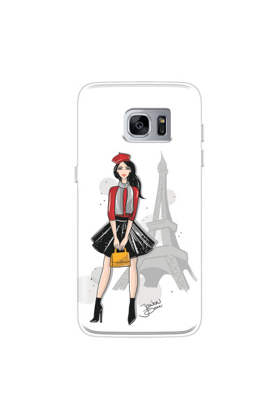 SAMSUNG - Galaxy S7 Edge - Soft Clear Case - Paris With Love
