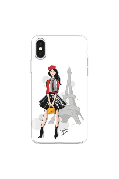 APPLE - iPhone X - Soft Clear Case - Paris With Love