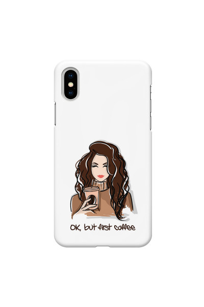 APPLE - iPhone XS Max - 3D Snap Case - But First Coffee