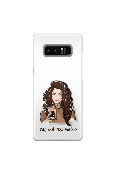 Shop by Style - Custom Photo Cases - SAMSUNG - Galaxy Note 8 - 3D Snap Case - But First Coffee