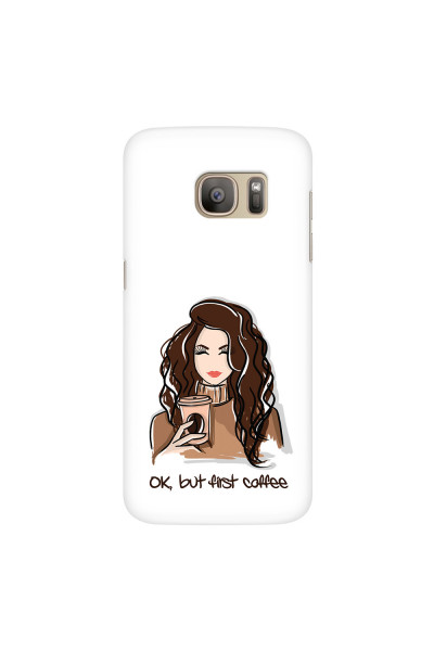 SAMSUNG - Galaxy S7 - 3D Snap Case - But First Coffee