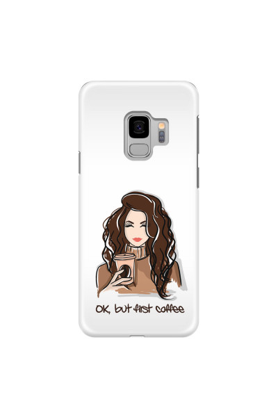 SAMSUNG - Galaxy S9 - 3D Snap Case - But First Coffee