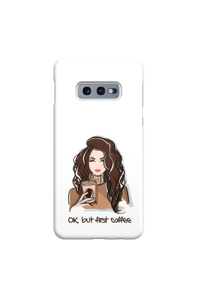 SAMSUNG - Galaxy S10e - 3D Snap Case - But First Coffee