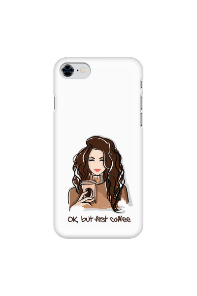 APPLE - iPhone 8 - 3D Snap Case - But First Coffee