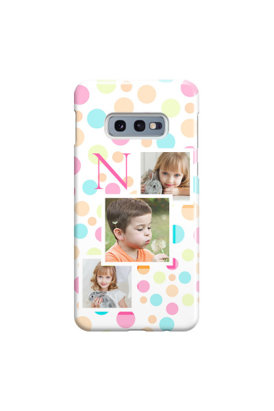 SAMSUNG - Galaxy S10e - 3D Snap Case - Cute Dots Initial