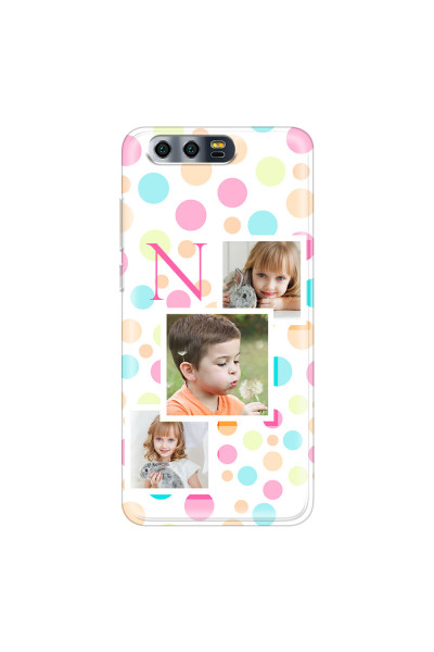HONOR - Honor 9 - Soft Clear Case - Cute Dots Initial